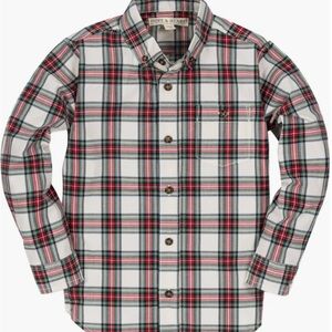 NWT Boy’s Hope & Henry Plaid Button-Up Shirt Holiday Plaid